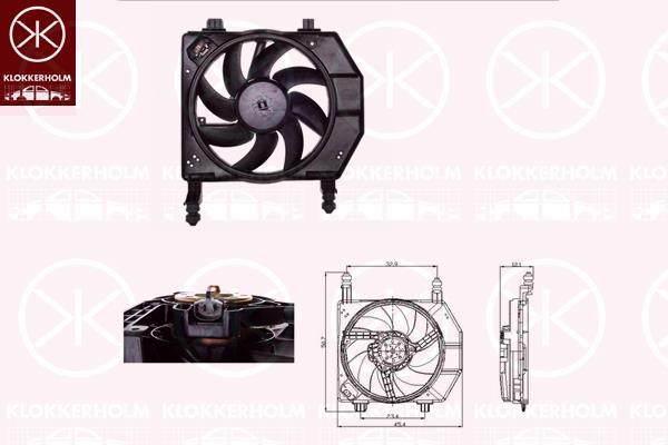 Klokkerholm 25632603 Hub, engine cooling fan wheel 25632603