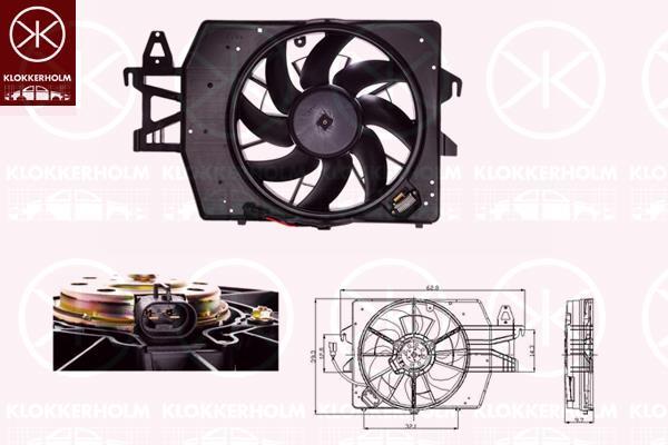 Klokkerholm 25302604 Hub, engine cooling fan wheel 25302604
