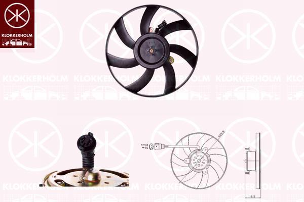 Klokkerholm 66082602 Hub, engine cooling fan wheel 66082602