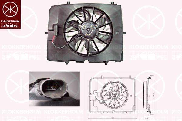 Klokkerholm 35272601 Hub, engine cooling fan wheel 35272601