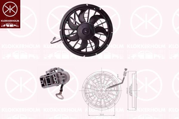 Klokkerholm 90452601 Hub, engine cooling fan wheel 90452601