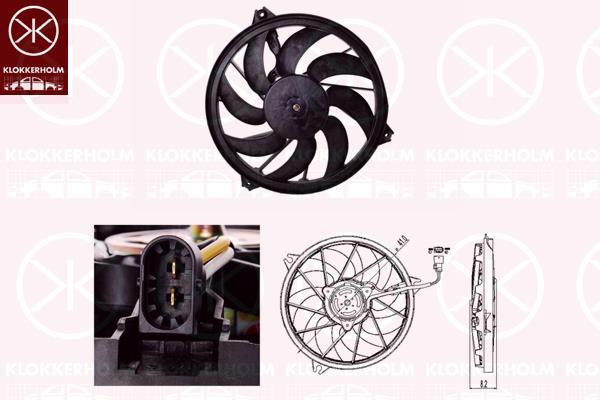 Klokkerholm 55072601 Hub, engine cooling fan wheel 55072601