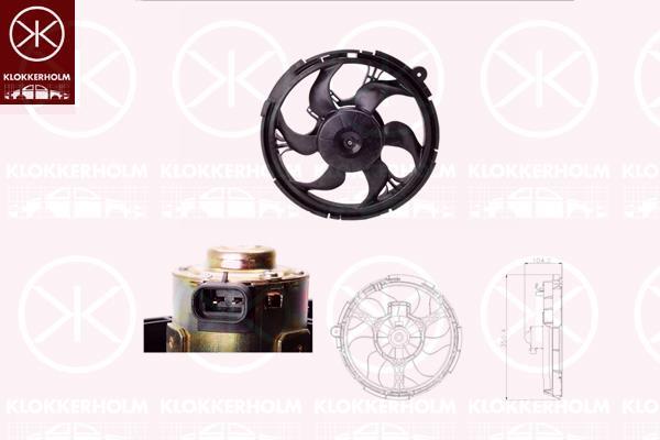 Klokkerholm 20272601 Hub, engine cooling fan wheel 20272601