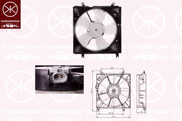 Klokkerholm 81792601 Hub, engine cooling fan wheel 81792601