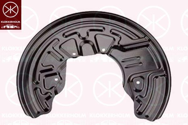 Brake dust shield Audi A4: 0028377 Klokkerholm Brake dust shield