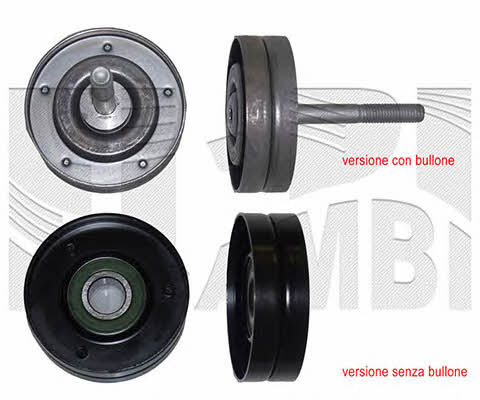 Km international FI15080 V-ribbed belt tensioner (drive) roller FI15080
