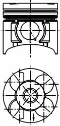 Kolbenschmidt 40390620 Piston 40390620