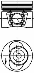 Kolbenschmidt 40734600 Piston 40734600