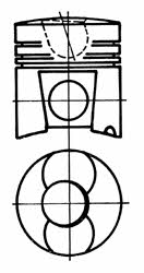 Kolbenschmidt 93224600 Piston 93224600 93224600 Kolbenschmidt Piston