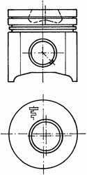 Kolbenschmidt 94382600 Piston 94382600