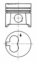 Kolbenschmidt 94642700 Piston 94642700