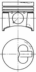 Kolbenschmidt 94743710 Piston 94743710