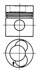 Piston Mercedes: 92581610 Kolbenschmidt Piston