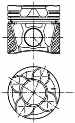 Kolbenschmidt 99543600 Piston 99543600