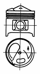 Kolbenschmidt 93582600 Piston 93582600