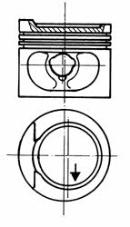 Kolbenschmidt 93872600 Piston 93872600