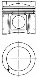 Kolbenschmidt 94705600 Piston 94705600