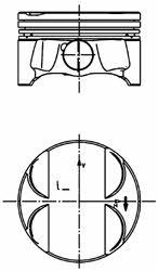 Kolbenschmidt 40085610 Piston 40085610