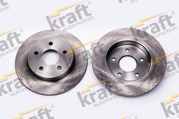 Kraft Automotive 6052204 Rear brake disc, non-ventilated 6052204