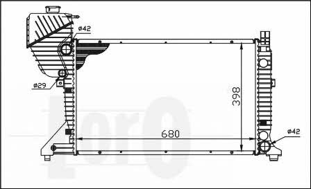 0540170007 Loro Engine cooling radiator
