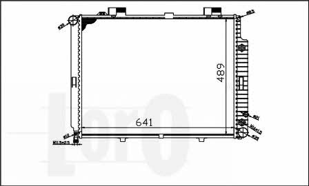 0540170045 Loro Engine cooling radiator