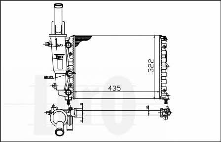 0160170005 Loro Engine cooling radiator