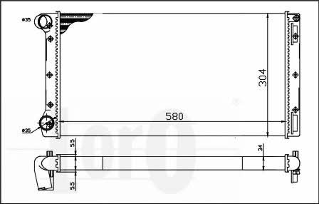 0160170025 Loro Engine cooling radiator