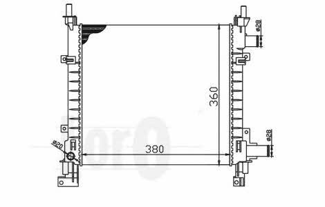 0170170003 Loro Engine cooling radiator