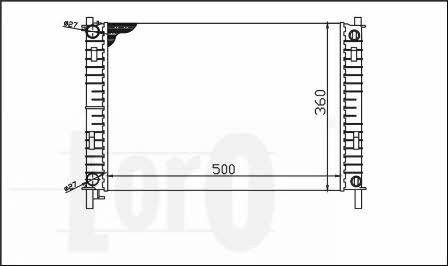 0170170017 Loro Engine cooling radiator