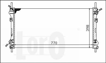 0170170032 Loro Engine cooling radiator