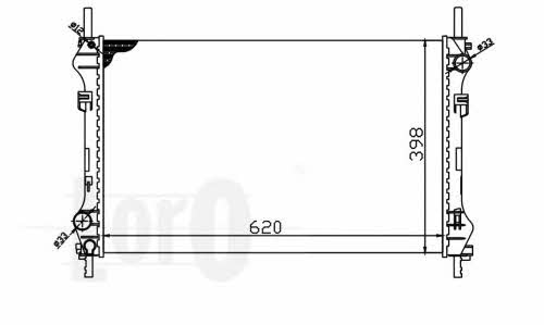 0170170033 Loro Engine cooling radiator