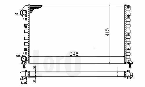 0170170045 Loro Engine cooling radiator