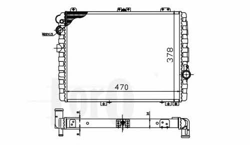 Engine cooling radiator Audi Coupe: 0030170027 Loro Engine cooling radiator