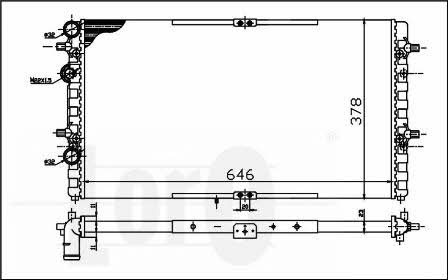 0530170001 Loro Engine cooling radiator