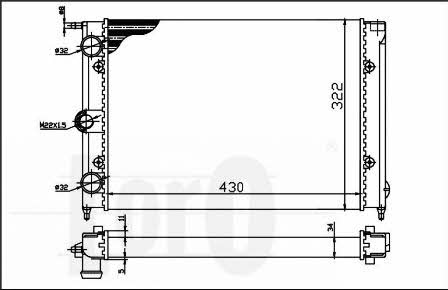0530170002 Loro Engine cooling radiator
