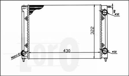 0530170003 Loro Engine cooling radiator