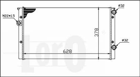 0530170006 Loro Engine cooling radiator