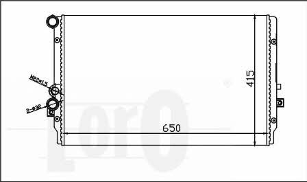 0530170011 Loro Engine cooling radiator