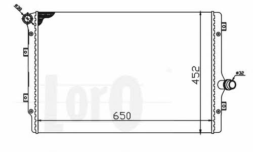 0530170017 Loro Engine cooling radiator