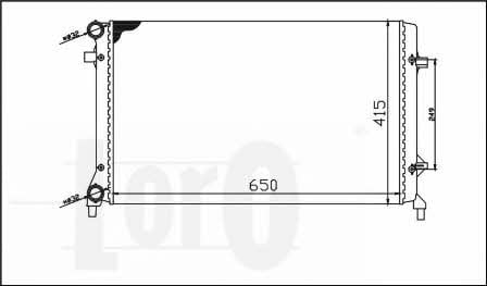 0530170018 Loro Engine cooling radiator