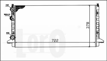 0530170031 Loro Engine cooling radiator