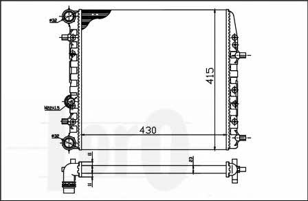 0530170039 Loro Engine cooling radiator