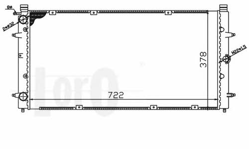 0530170068 Loro Engine cooling radiator