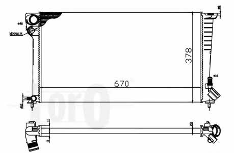 0090170002 Loro Engine cooling radiator