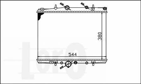 Loro 009-017-0004 Engine cooling radiator 0090170004 0090170004 Loro Engine cooling radiator