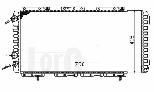 0090170006 Loro Engine cooling radiator
