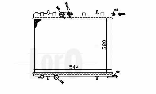 Loro 009-017-0010 Engine cooling radiator 0090170010 0090170010 Loro Engine cooling radiator