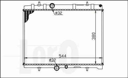 0090170011 Loro Engine cooling radiator