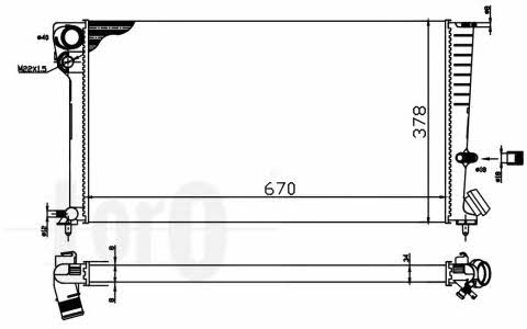 0090170028 Loro Engine cooling radiator