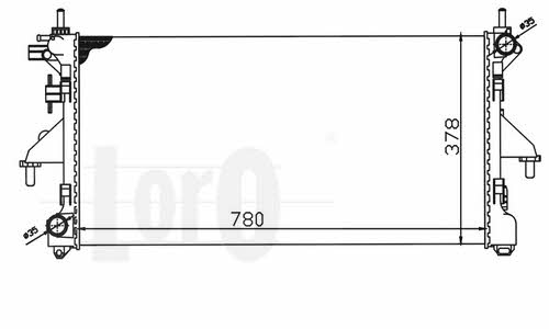 Loro 009-017-0040 Engine cooling radiator 0090170040 0090170040 Loro Engine cooling radiator